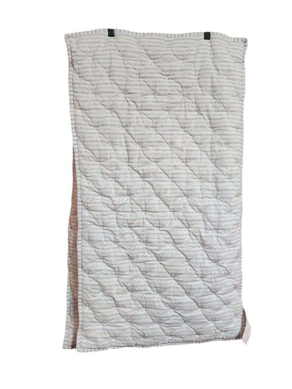 Pottery Barn Striped Quilted Pillow Shams King Size